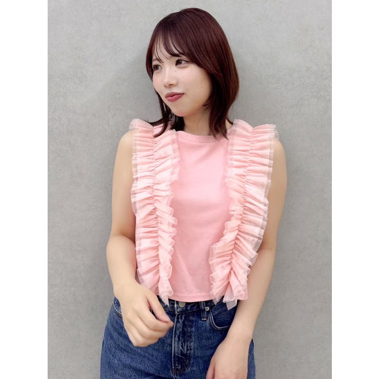 フリルギャザードッキングカットソー | dazzlin | 詳細画像25 