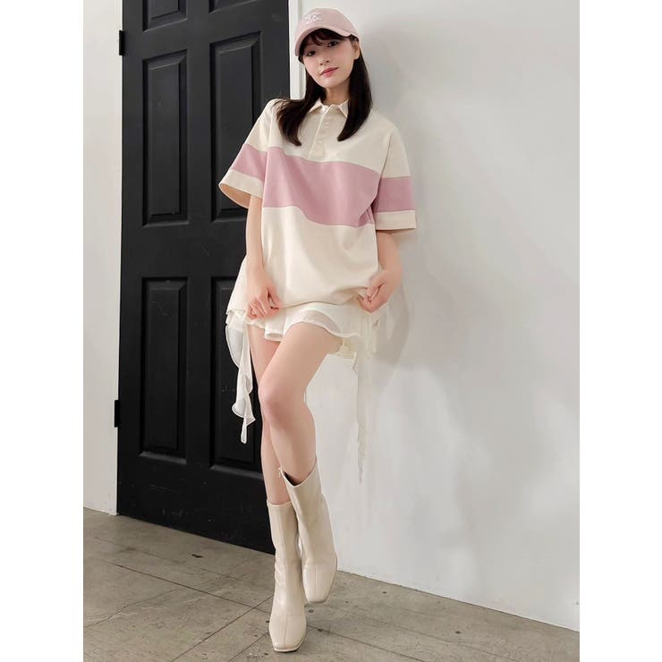 ラガーオーバーシャツ | dazzlin | 詳細画像5 