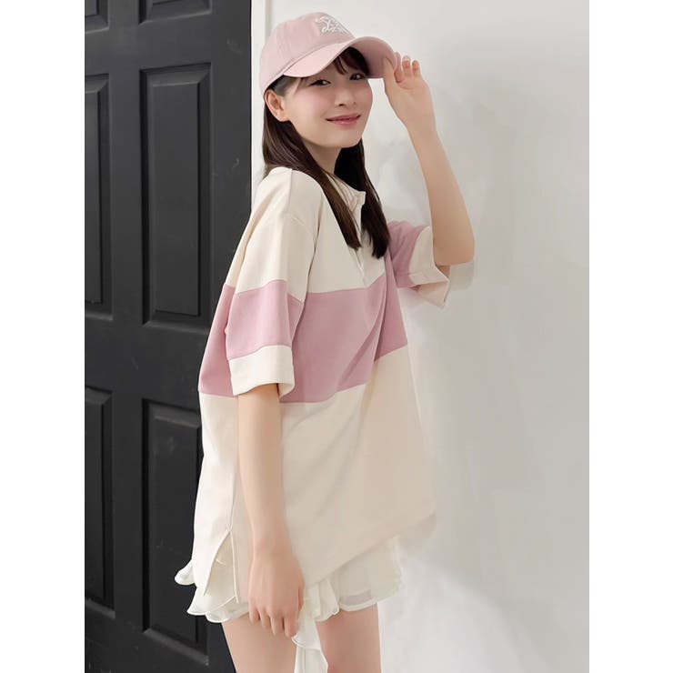 ラガーオーバーシャツ | dazzlin | 詳細画像6 