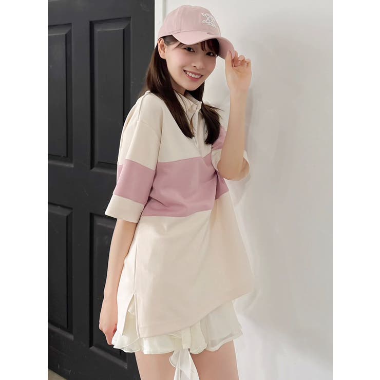 ピンク | ラガーオーバーシャツ | dazzlin