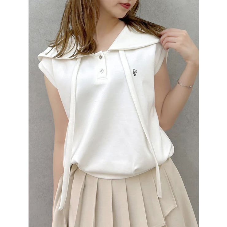 【WEB限定追加】セーラーカラースウェット | dazzlin | 詳細画像1 