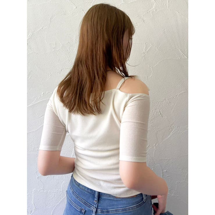 ワンショルギャザーカットトップス | dazzlin | 詳細画像11 