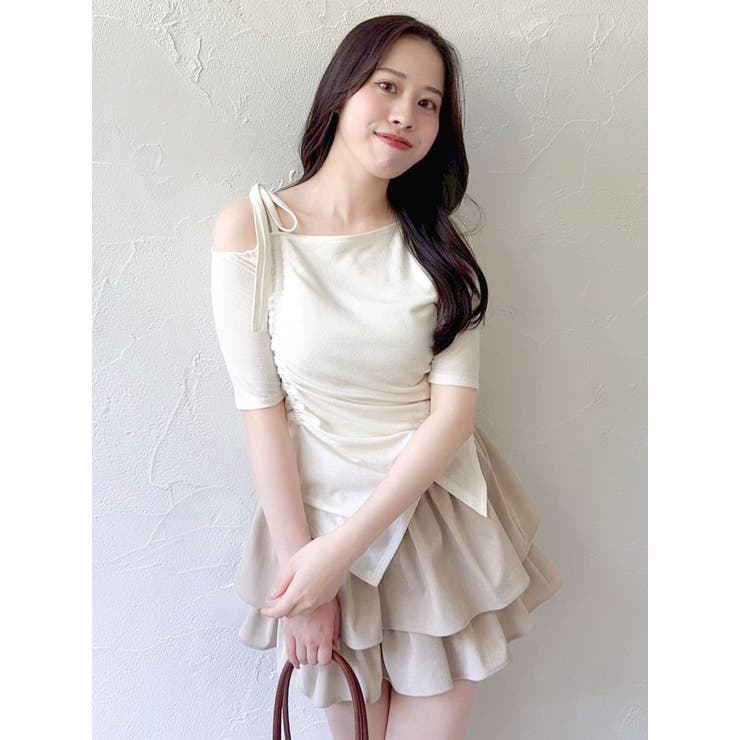 ワンショルギャザーカットトップス | dazzlin | 詳細画像22 