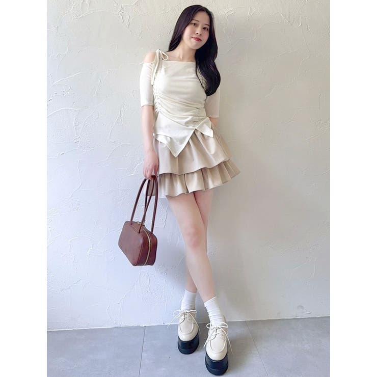 ワンショルギャザーカットトップス | dazzlin | 詳細画像27 