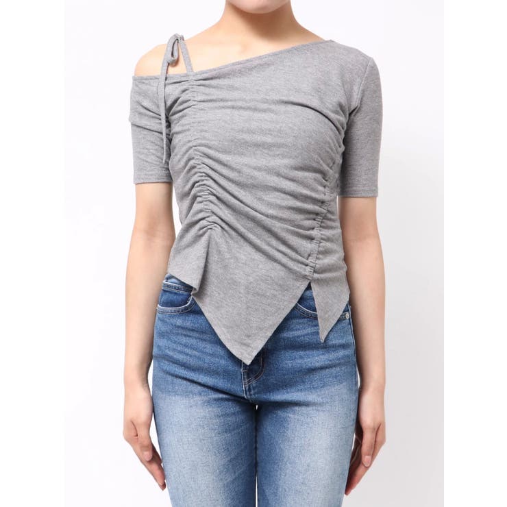 ワンショルギャザーカットトップス | dazzlin | 詳細画像30 