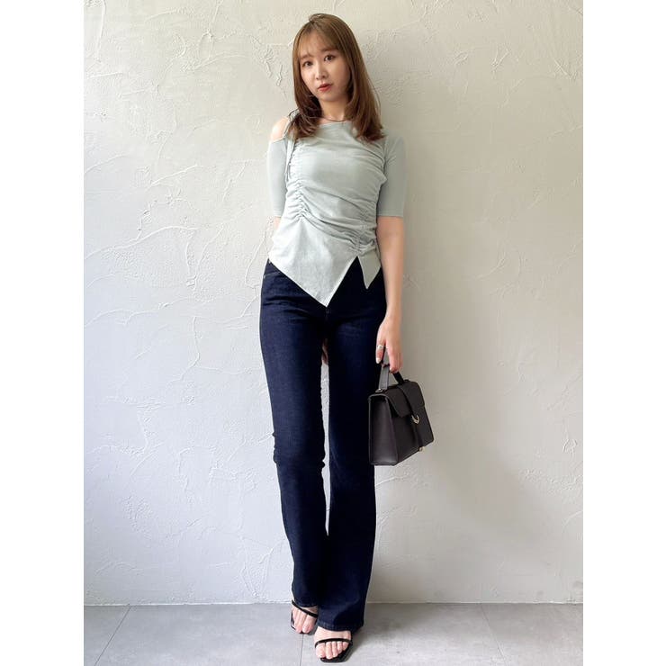 ワンショルギャザーカットトップス | dazzlin | 詳細画像6 