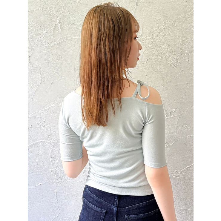 ワンショルギャザーカットトップス | dazzlin | 詳細画像8 