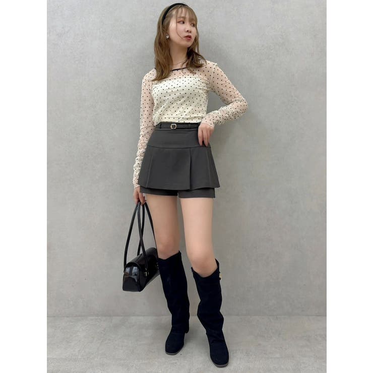 モチーフチュールシアートップス | dazzlin | 詳細画像13 