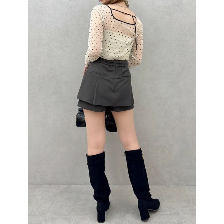 モチーフチュールシアートップス | dazzlin | 詳細画像14 