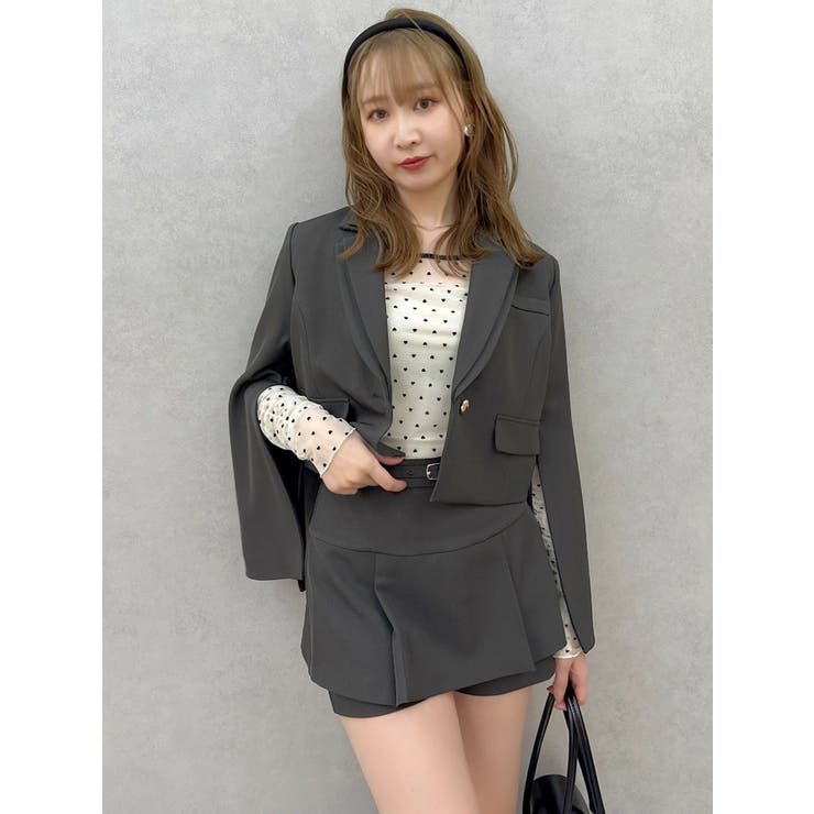 モチーフチュールシアートップス | dazzlin | 詳細画像15 