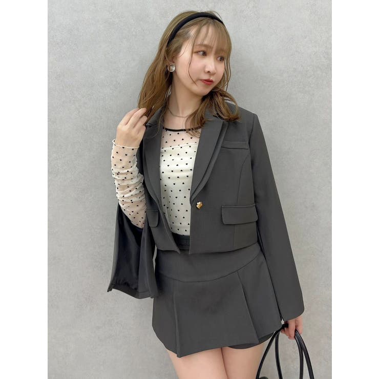 モチーフチュールシアートップス | dazzlin | 詳細画像16 