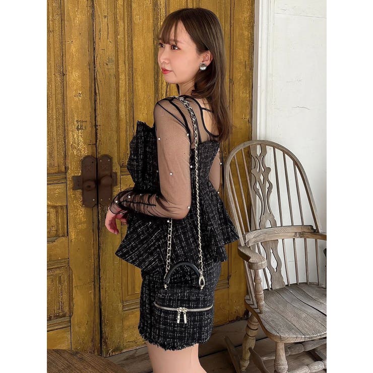 モチーフチュールシアートップス | dazzlin | 詳細画像30 