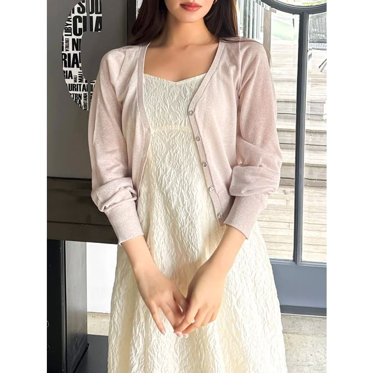 ラメシアーシンプルニットカーディガン | dazzlin | 詳細画像11 