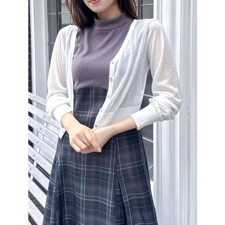 ラメシアーシンプルニットカーディガン | dazzlin | 詳細画像4 