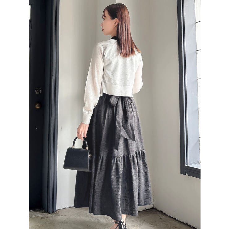 ラメシアーシンプルニットカーディガン | dazzlin | 詳細画像8 