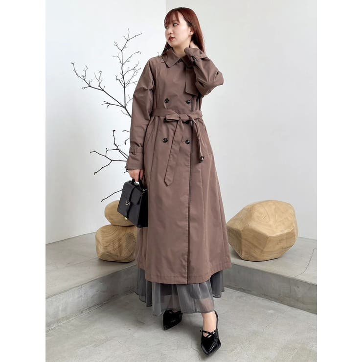 【藤井サチコラボ】ケープ付2WAYトレンチコート | dazzlin | 詳細画像11 