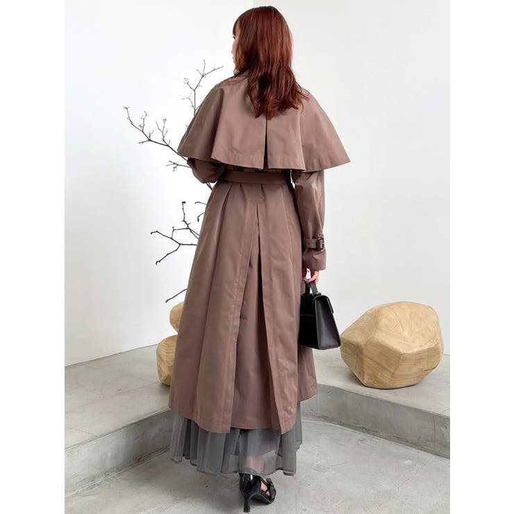 【藤井サチコラボ】ケープ付2WAYトレンチコート | dazzlin | 詳細画像16 