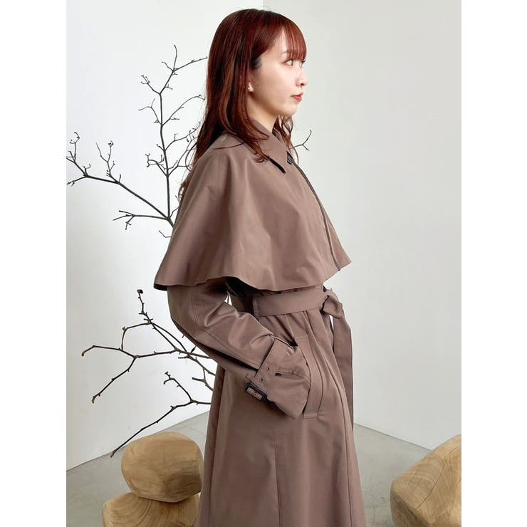 【藤井サチコラボ】ケープ付2WAYトレンチコート | dazzlin | 詳細画像19 