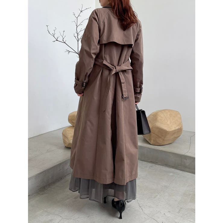 藤井サチコラボ】ケープ付2WAYトレンチコート[品番：MKSW0067146