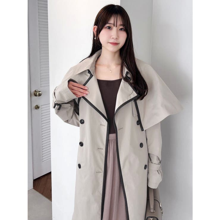 【藤井サチコラボ】ケープ付2WAYトレンチコート | dazzlin | 詳細画像22 