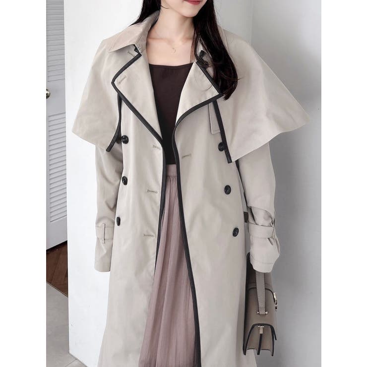 【藤井サチコラボ】ケープ付2WAYトレンチコート | dazzlin | 詳細画像24 