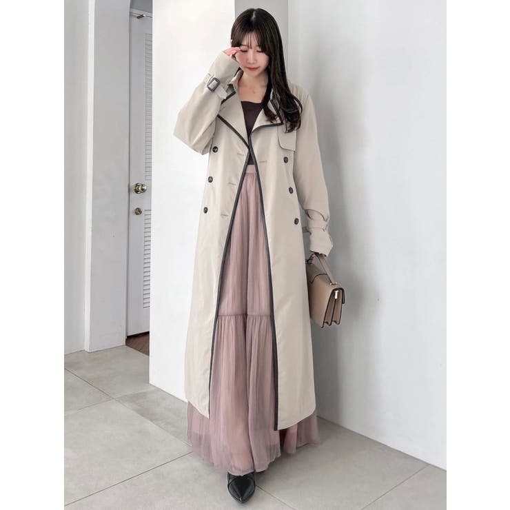 【藤井サチコラボ】ケープ付2WAYトレンチコート | dazzlin | 詳細画像27 