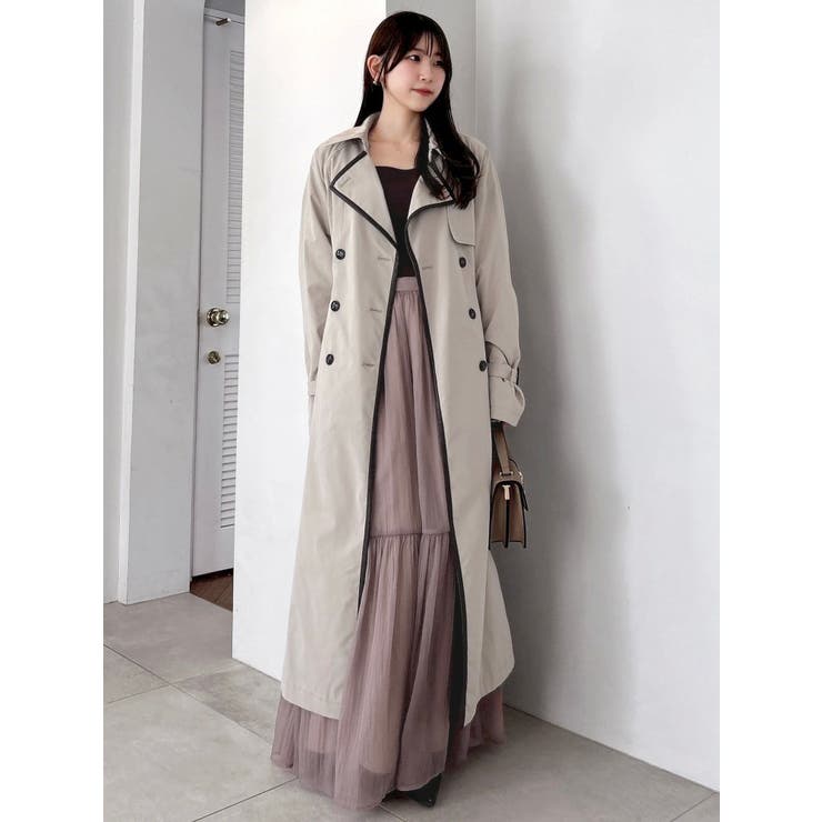 【藤井サチコラボ】ケープ付2WAYトレンチコート | dazzlin | 詳細画像28 