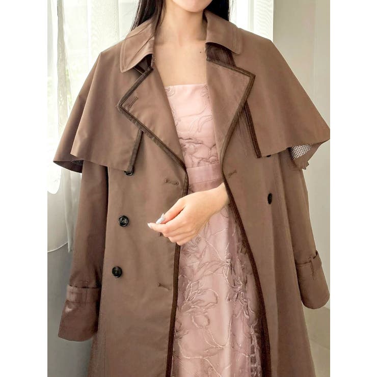 【藤井サチコラボ】ケープ付2WAYトレンチコート | dazzlin | 詳細画像33 