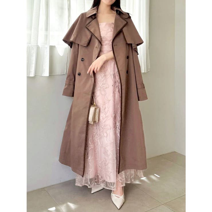 【藤井サチコラボ】ケープ付2WAYトレンチコート | dazzlin | 詳細画像34 