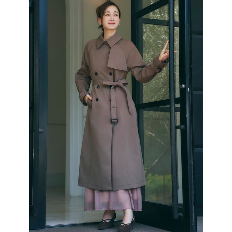 【藤井サチコラボ】ケープ付2WAYトレンチコート | dazzlin | 詳細画像7 