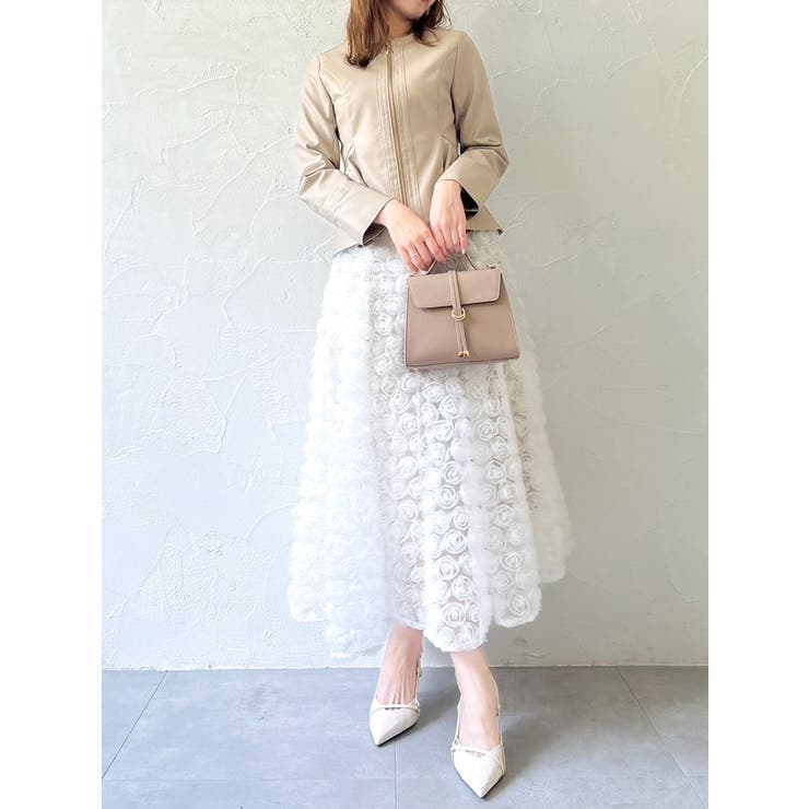 ウエストシェイプフェイクレザージャケット | dazzlin | 詳細画像16 