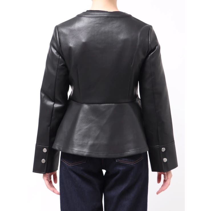 ウエストシェイプフェイクレザージャケット | dazzlin | 詳細画像19 