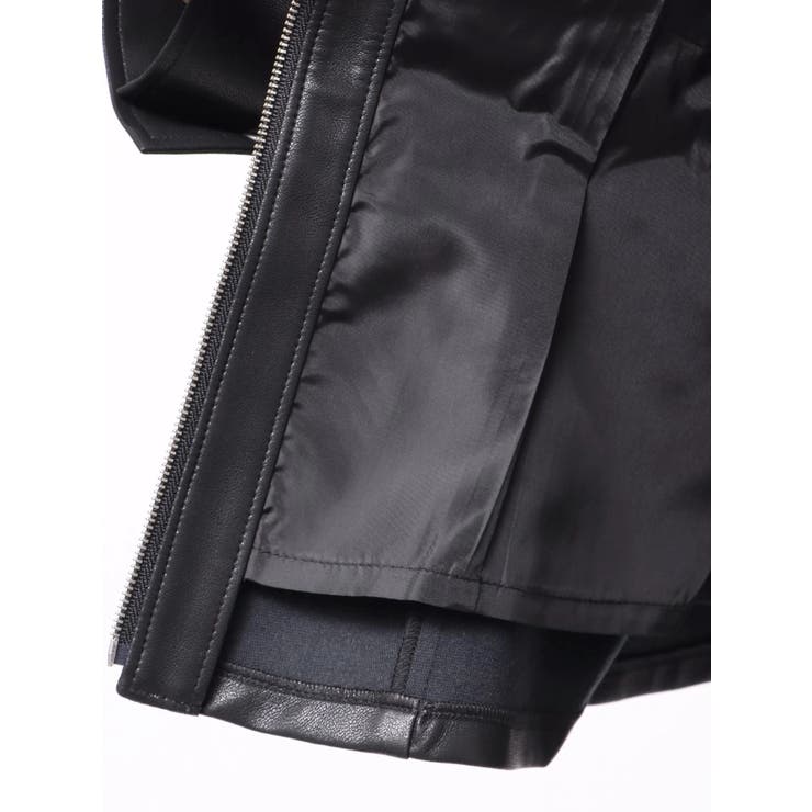 ウエストシェイプフェイクレザージャケット | dazzlin | 詳細画像22 