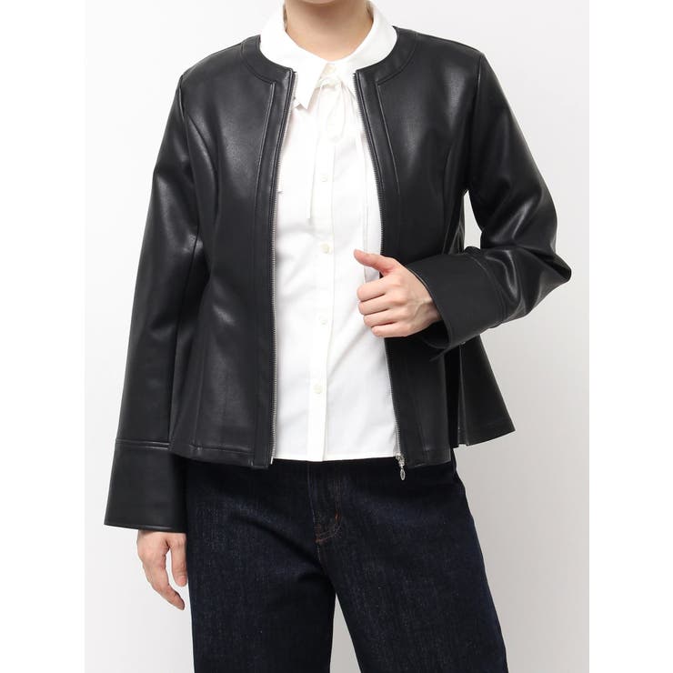 ウエストシェイプフェイクレザージャケット | dazzlin | 詳細画像29 