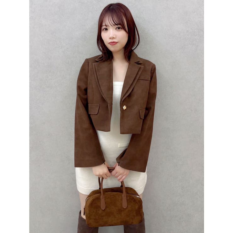 【未使用品】2WAYZIPショートジャケット セットアップ対応】テーラーショートジャケット[品番：MKSW0065696