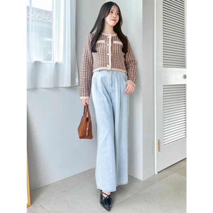 ツイードライクショートニットジャケット | dazzlin | 詳細画像23 