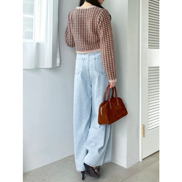 ツイードライクショートニットジャケット | dazzlin | 詳細画像25 