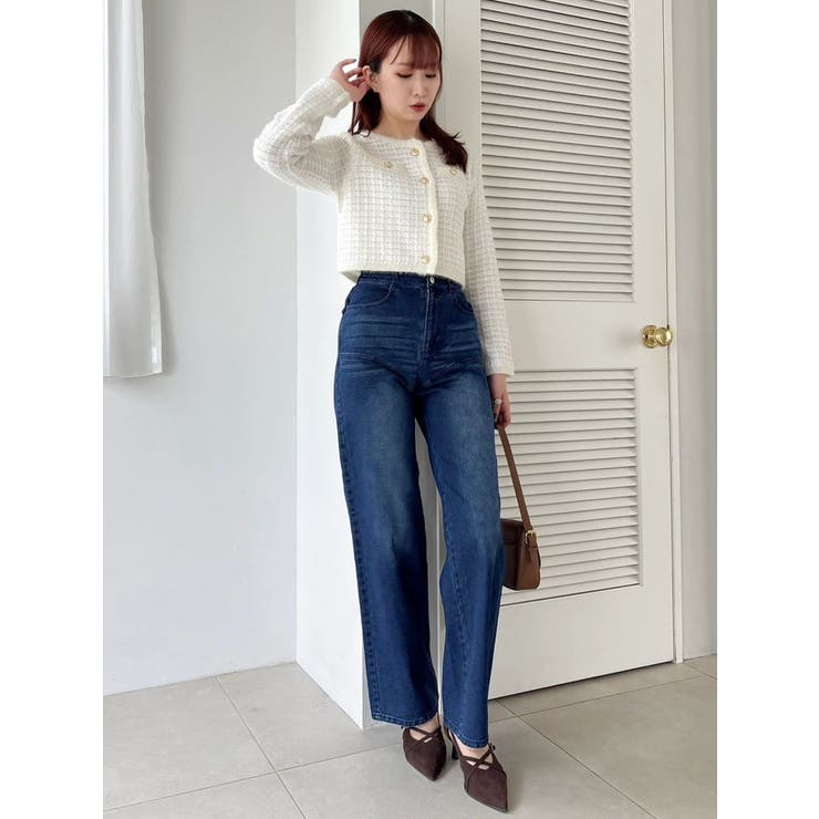 ツイードライクショートニットジャケット | dazzlin | 詳細画像29 