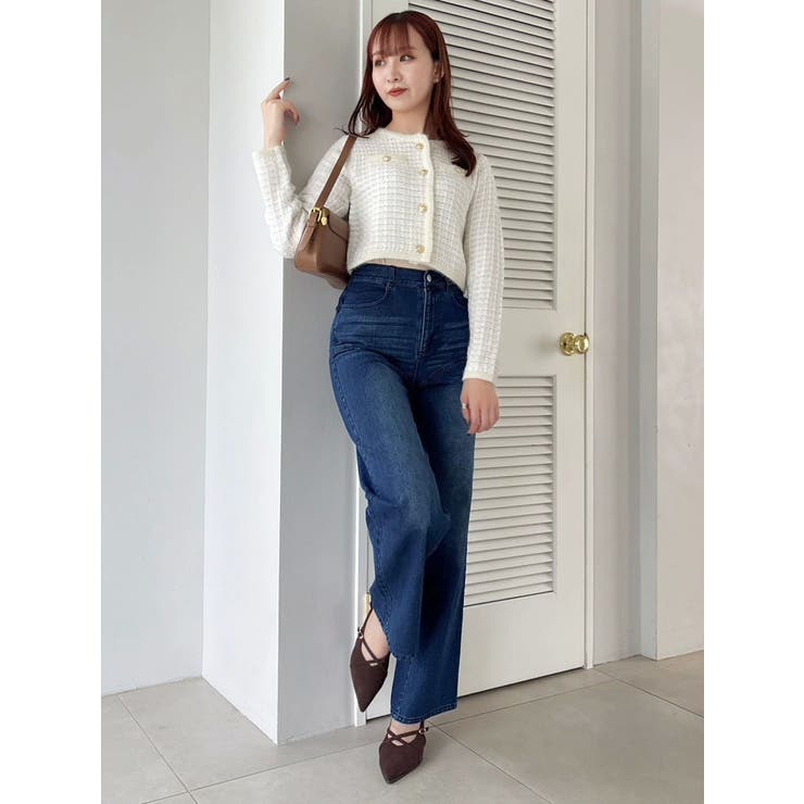 ツイードライクショートニットジャケット | dazzlin | 詳細画像30 