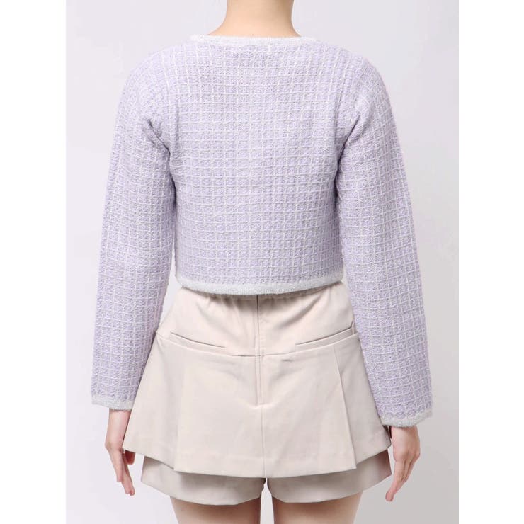 ツイードライクショートニットジャケット | dazzlin | 詳細画像38 