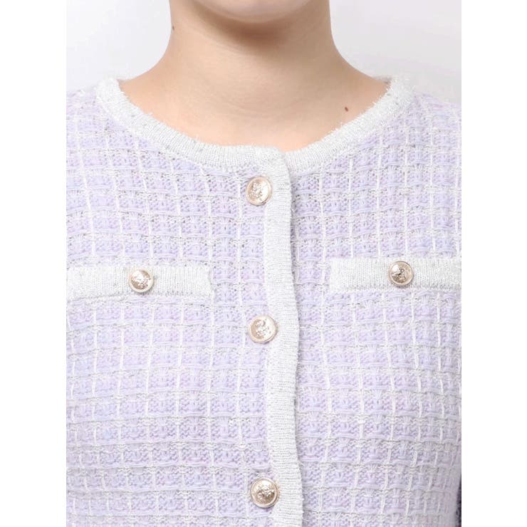 ツイードライクショートニットジャケット | dazzlin | 詳細画像39 