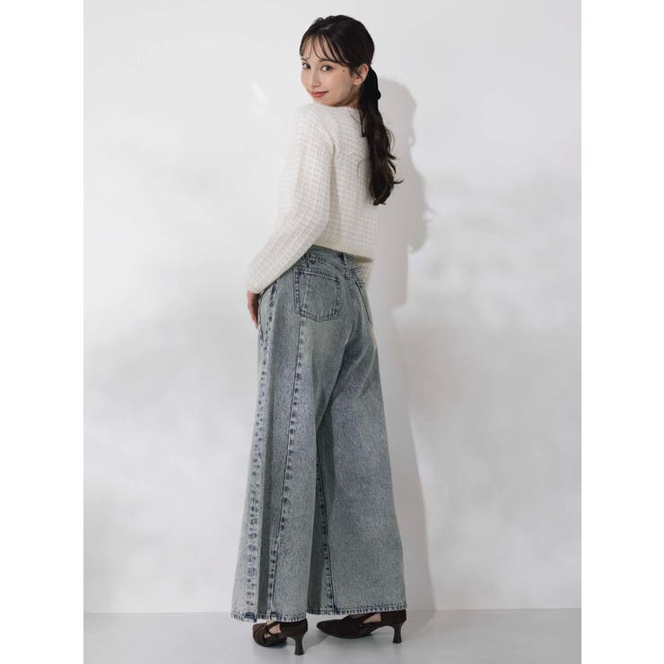 ツイードライクショートニットジャケット | dazzlin | 詳細画像6 