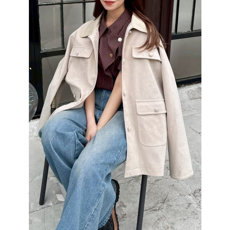 【セットアップ対応】ポケットオーバーブルゾン | dazzlin | 詳細画像2 