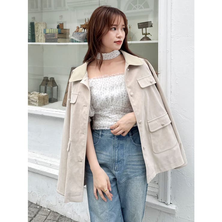 【セットアップ対応】ポケットオーバーブルゾン | dazzlin | 詳細画像4 