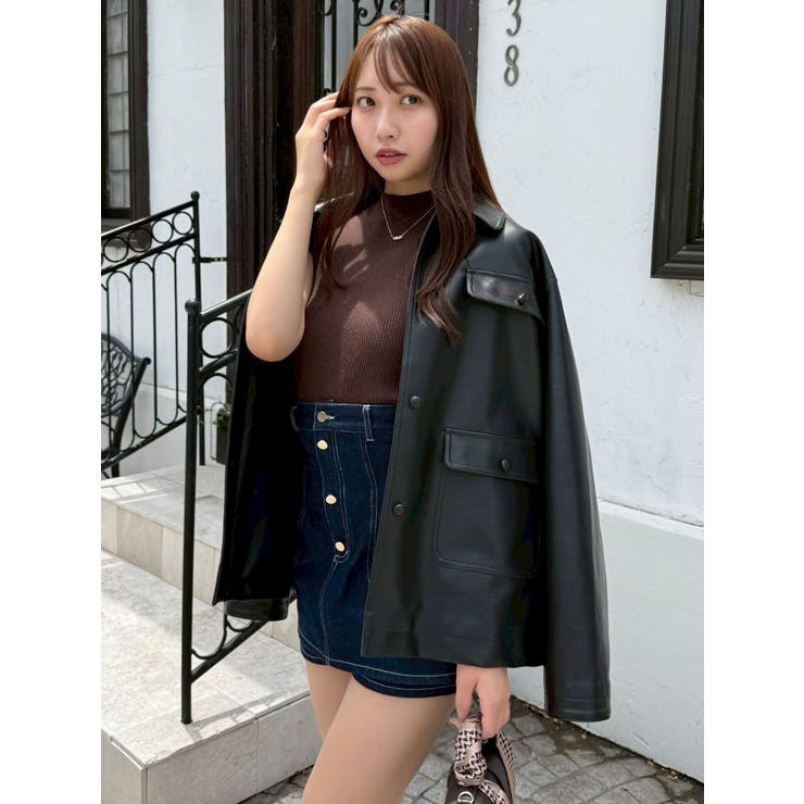 ブラック | 【セットアップ対応】ポケットオーバーブルゾン | dazzlin