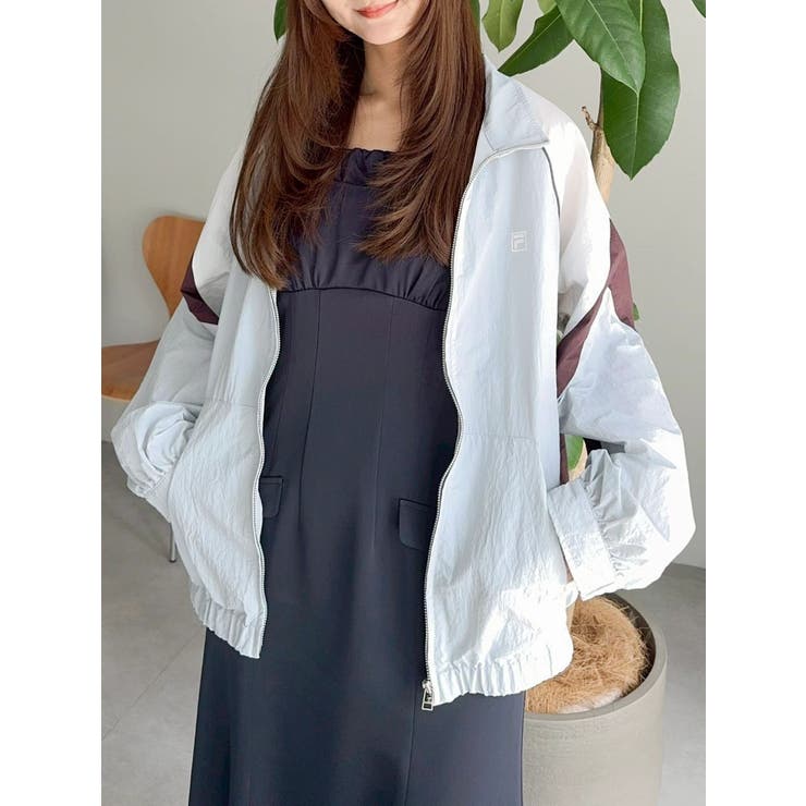 【FILA別注】バイカラースイッチングミドルブルゾン | dazzlin | 詳細画像16 