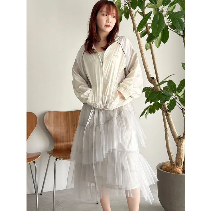 【FILA別注】バイカラースイッチングミドルブルゾン | dazzlin | 詳細画像21 