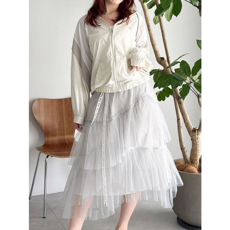 【FILA別注】バイカラースイッチングミドルブルゾン | dazzlin | 詳細画像24 