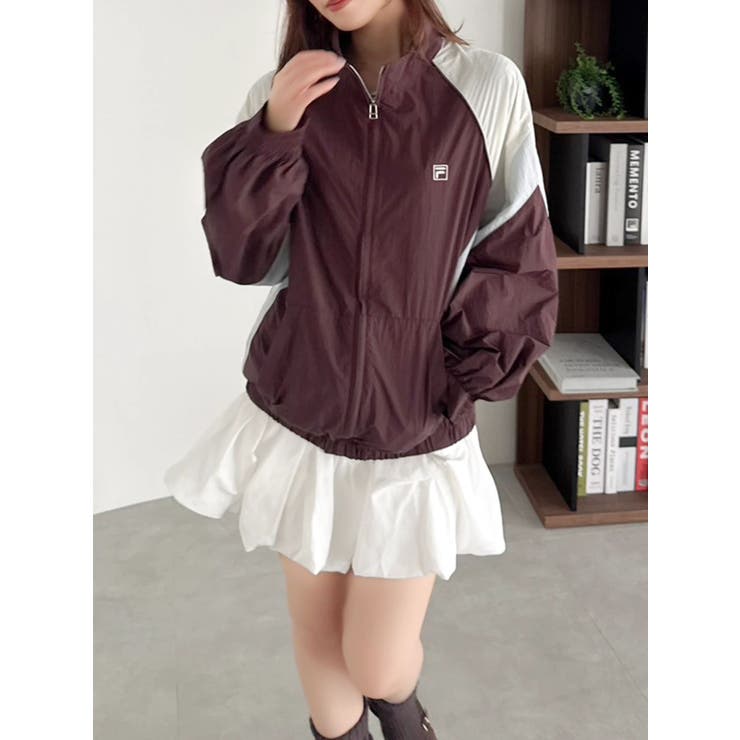 【FILA別注】バイカラースイッチングミドルブルゾン | dazzlin | 詳細画像3 