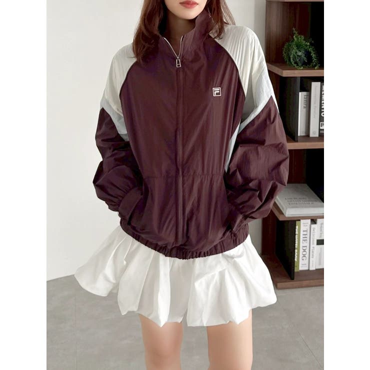 【FILA別注】バイカラースイッチングミドルブルゾン | dazzlin | 詳細画像4 